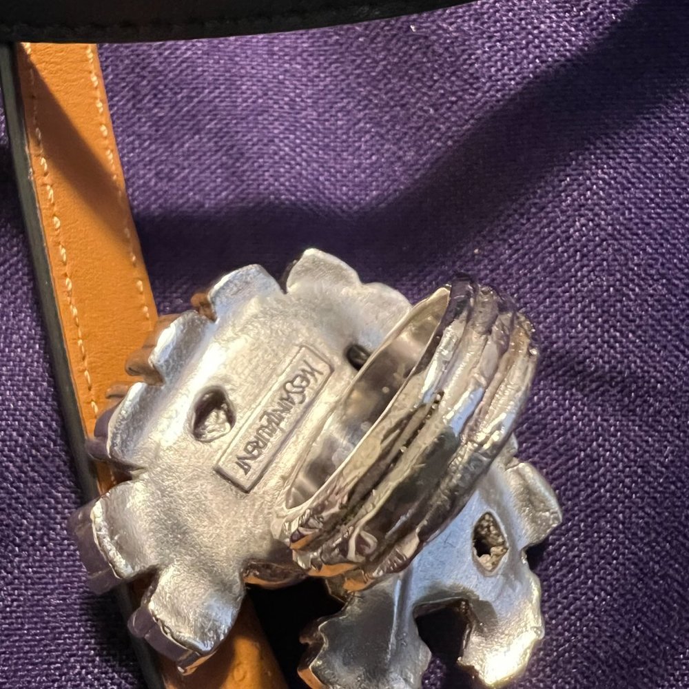 Yves Saint Laurent Crystal Cocktail Ring - Picture 9 of 10